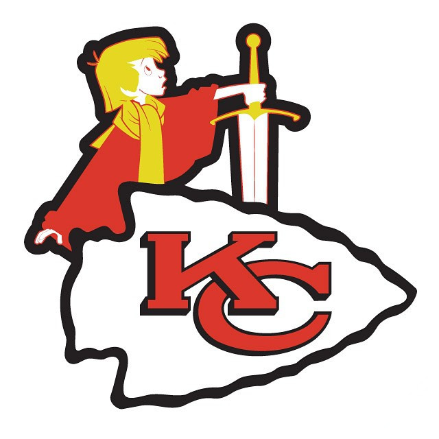 King Arthur of Kansas City logo DIY iron on transfer (heat transfer)